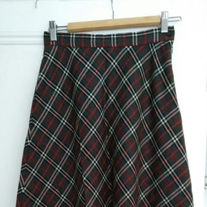 Vintage Plaid Skirt